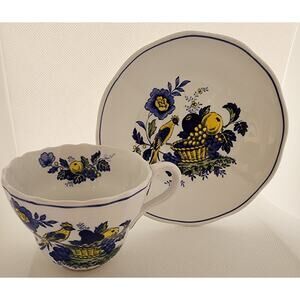 Tea Cup and Saucer-S3274-Copeland England-"Blue Bird"